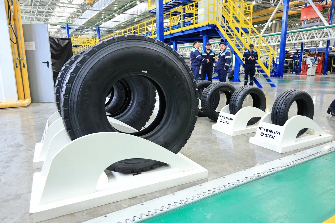 Tengri Tires шина зауытының өнімдерінің мысалдары